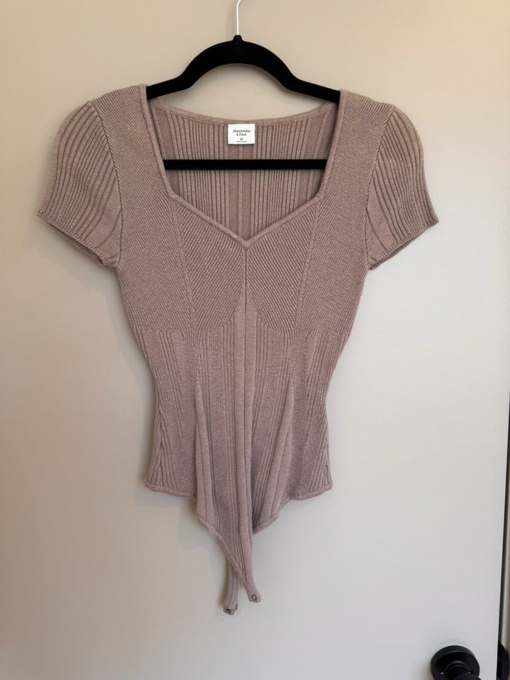 Abercrombie Sweater Bodysuit - Tan - Small